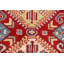 Tapis oriental fait à la main rouge Kazak 6