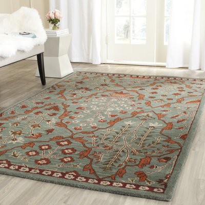 Tapis floral en laine Kouerga Wyndham