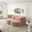 Canapé-lit moderne avec 2 coussins, canapé-lit convertible en velours côtelé rembourré de mousse, matelas pliant de 15 po pour le salon, lit d'invité, aucun assemblage requis-1913885241