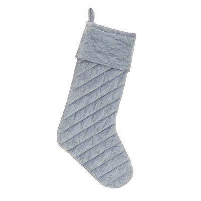 Quilted Velvet Stocking