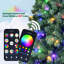 Arbre de Noël en PVC avec 280 lumières DEL WiFi Music Sync - Contrôle de l'application, 917 pointes, branches articulées, effets bicolores, support en métal-1461666591