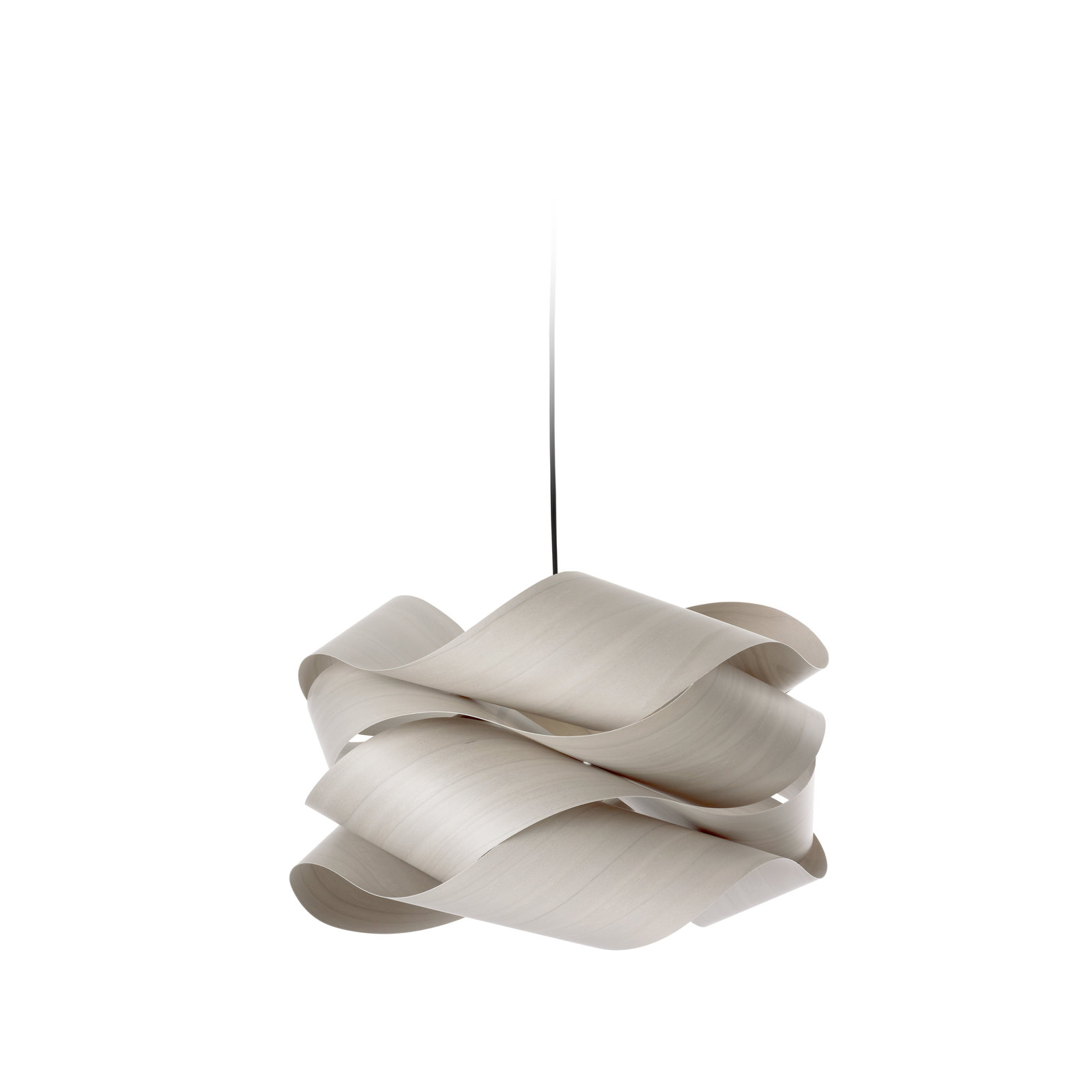Single Light Dimmable Pendant, Gray, Matte White, 15.7" H x 27.1" W x 27.1" D