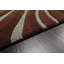 Tapis brun en laine / soie touffeté à la main à motif abstrait Jujhar