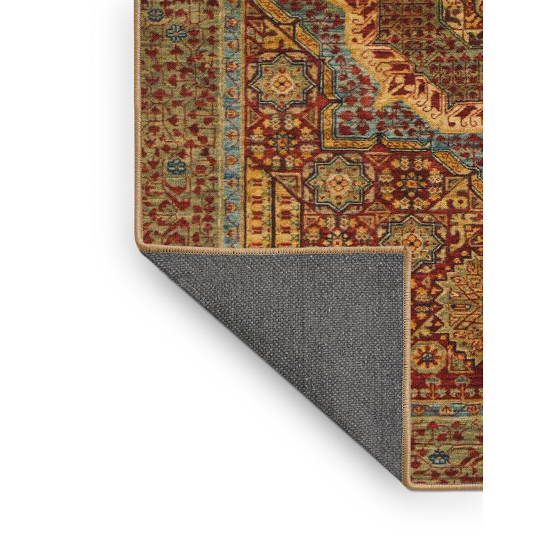 Tapis décoratif multicolore à motif abstrait, Rectangle 8 pi x 12 pi
