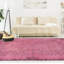 Tapis rose en laine noué à la main de conception unique 2000 pi 5 pi 5 po x 9 pi 7 po Odermatt