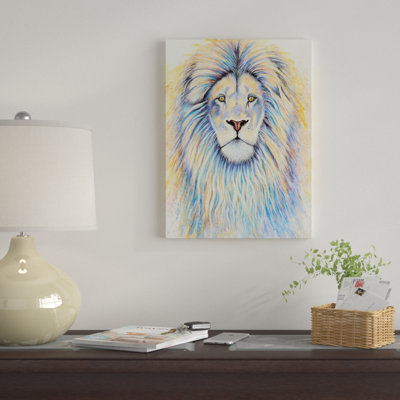 « leo the lion », reproduction d’impression sur toile tendue