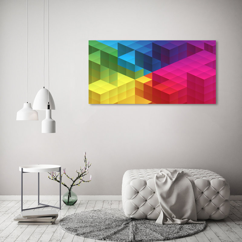 Geometric Background - Wrapped Canvas Print
