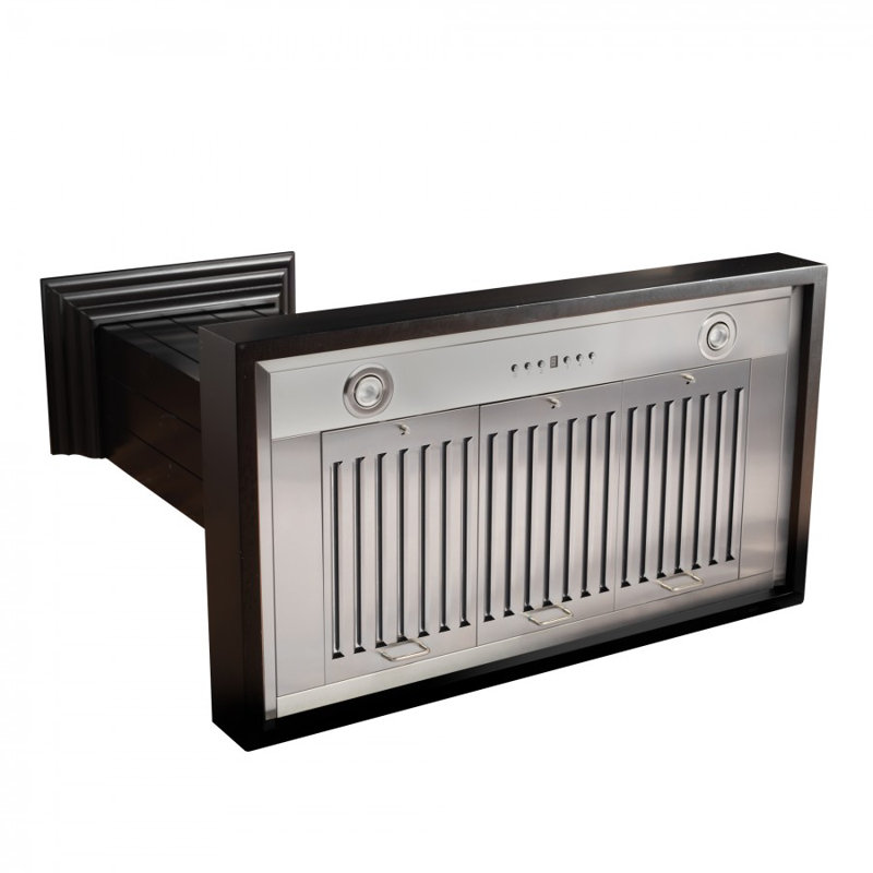 30" 400 CFM Ducted Wall Mount Range Hood, Black, 30"