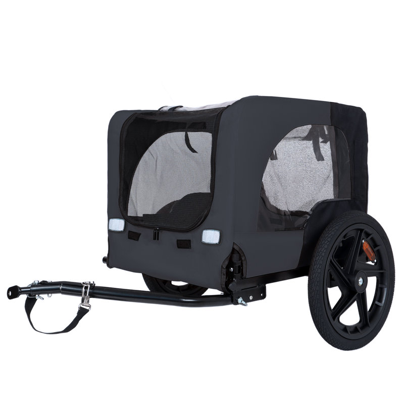 Foldable Pet Stroller, Dark Gray