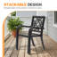  Ensemble de 2 chaises de patio