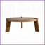 Rustic Round Apartment Coffee Table - MDF Construction, Anti-Collision Safety, Easy Assembly