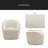 Boucle Swivel Chair