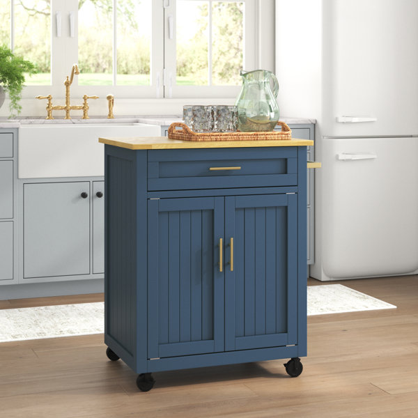 Sand & Stable Cairo Wood Kitchen Cart & Reviews | Wayfair