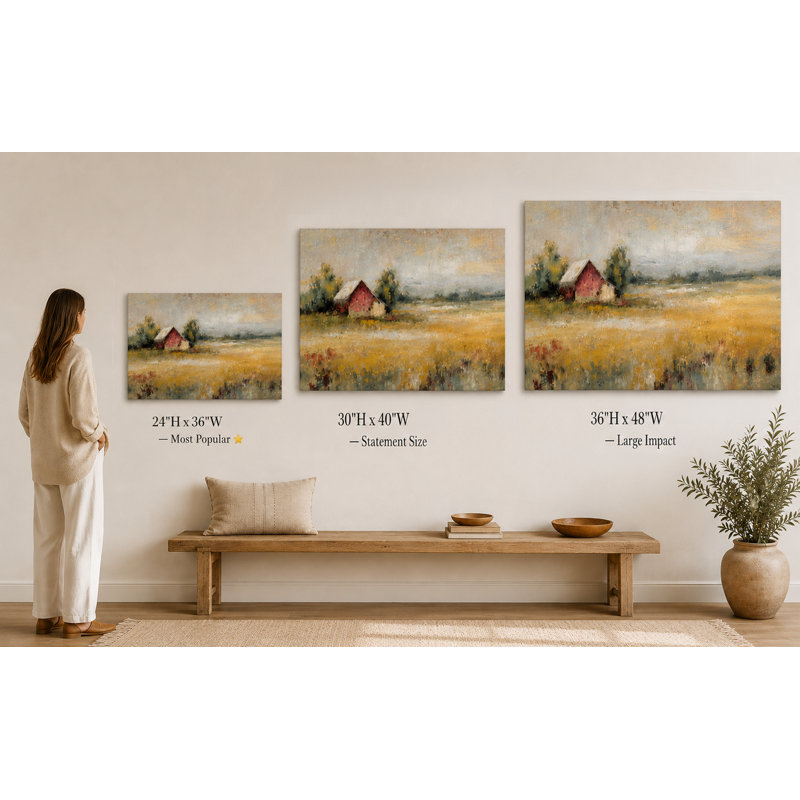 Art mural sur toile Meadowlight, 16"H x 24"W x 1.5"D
