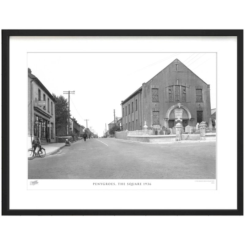 Penygroes, the Square 1936 1 Piece Single Picture Frame Wall Art, 60cm H x 80cm W x 2.3cm D