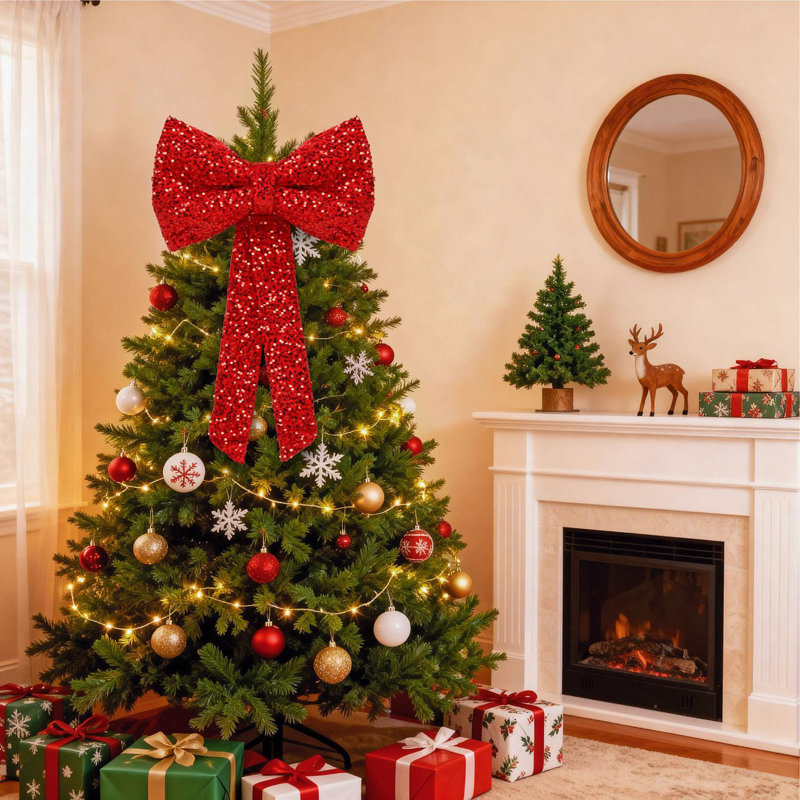 70cm Tree Topper, Red