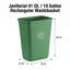 Corbeille de recyclage rectangulaire 10 gallons | Ensemble de 2-132127604