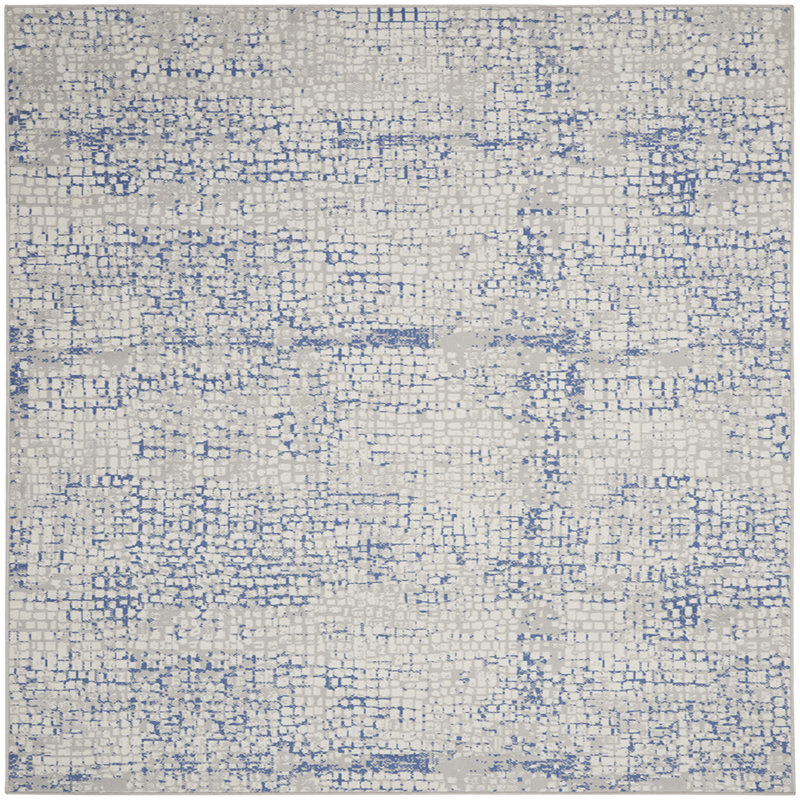Tapis gris / bleu Bri, Rectangle 7 pi x 10 pi