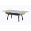 Table basse Landon de 47 po avec plateau en verre marbré gris et bois cintré-2139316193