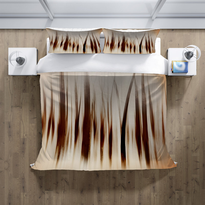 Polyester Abstract Duvet Cover, King Duvet Cover + 2 King Shams