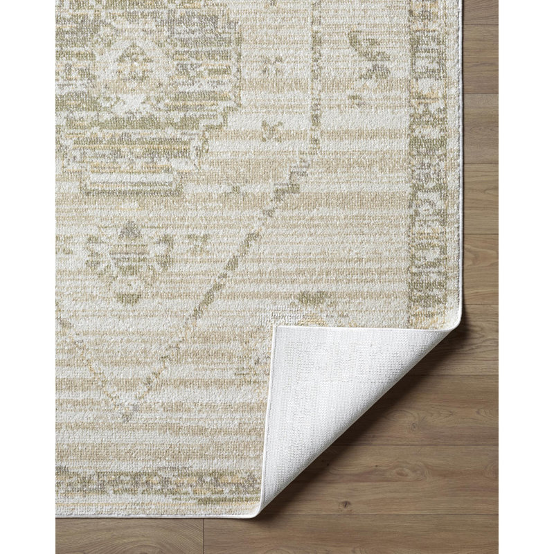 Vlora Machine Woven Rug, Rectangle 5'3" x 7'