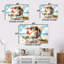 Lapin sur la plage relaxant - ensemble d'art mural animaux côtiers-800025107-800025106
