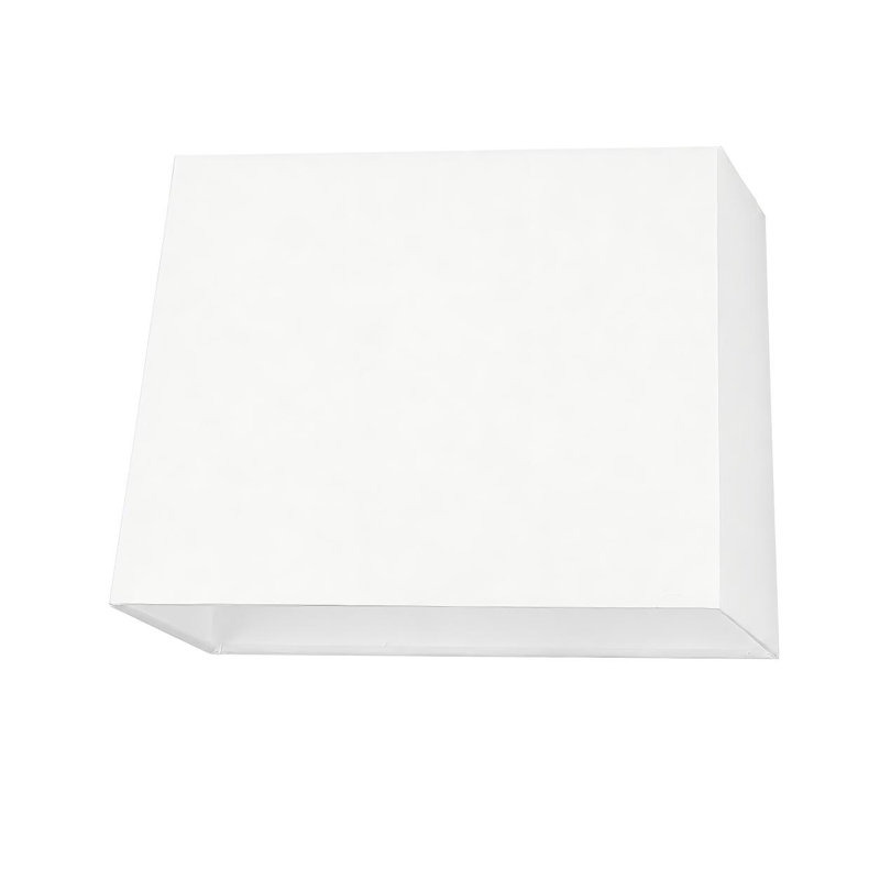 Abat-jour rectangulaire avoine, Blanc, H 10 po x l 14 po x P 7 po