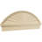 Segment Arch Sunburst Signature Urethane Combination Pediment, Primed Tan-102751957-113026218