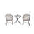 3-Piece Outdoor Wicker Bistro Set