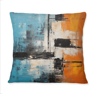 Coussin Serene Submission Of Time Minimal Abstract IV