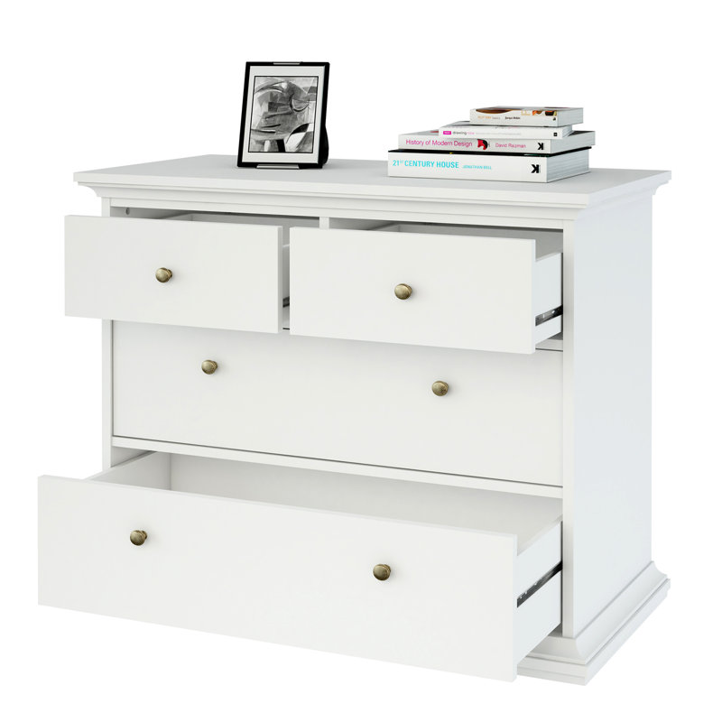 Woodburn 4 - Drawer Chest of Drawers, White