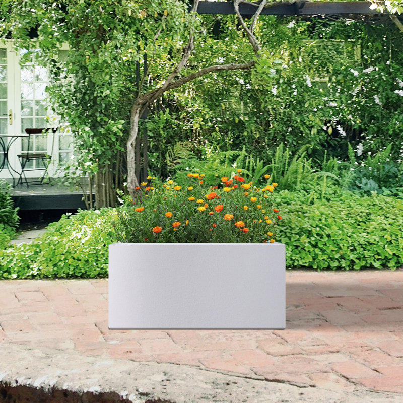 Pot Planter, White, 15 x 31 x 15