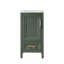 Meuble-lavabo simple autoportant de 18 po avec plateau entièrement assemblé-478651273