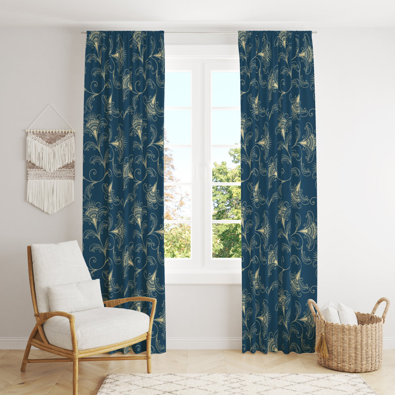 Semi Sheer Curtain Pair, 20" W x 52" L