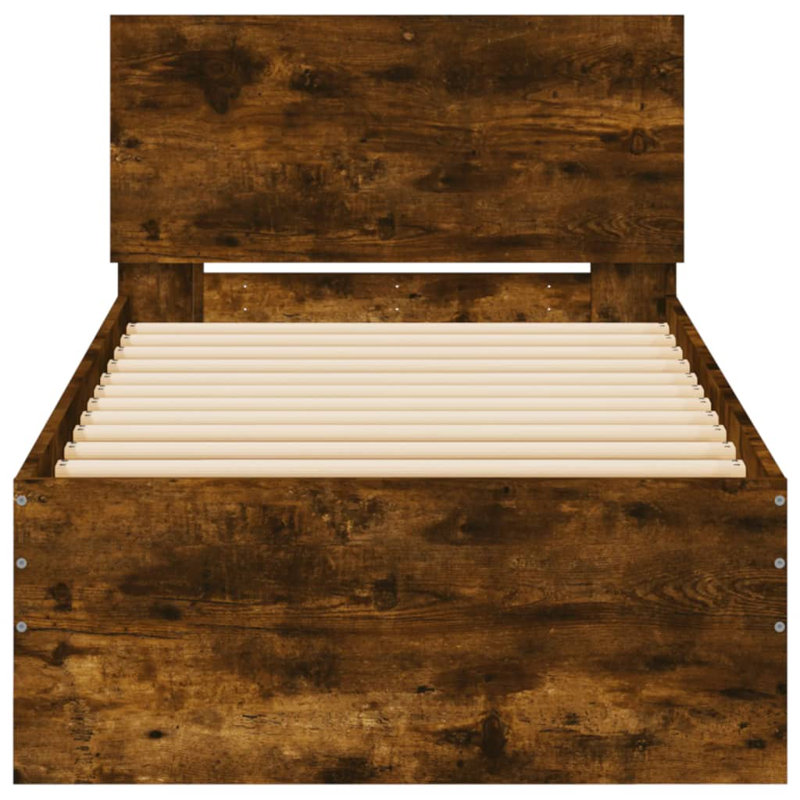 Bed, Single (3'), Smoked Oak