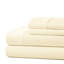 Ensemble de draps en coton 3 pièces avec 1 taie d'oreiller de couleur ivoire pour lit double de grande taille avec passe-tringle Marina-2052904997-2103426405
