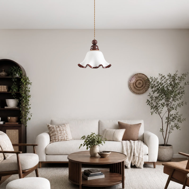 1-Light Ceramic Pandent Light
