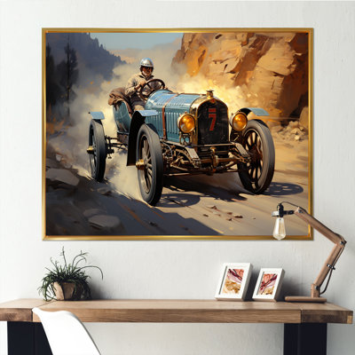«Yellow and Blue Dusty Race Track Adventures», art mural