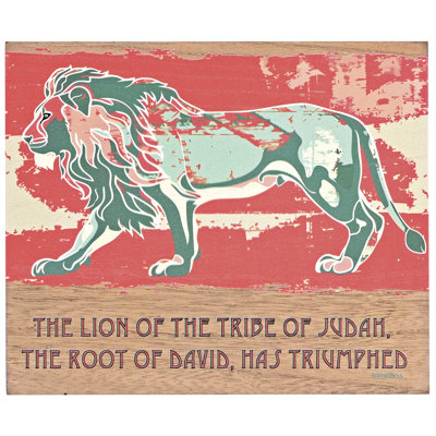 Tabletop Plaque Lion Of The Tribe 10x8