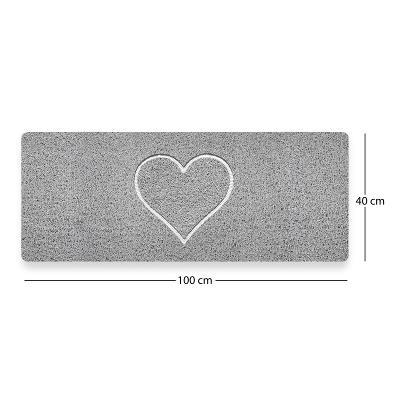 Recyclable PVC Non-Slip Shower Mat, Rectangle- 100" L x 40" W 
