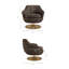 Fauteuil d'appoint pivotant en chenille Quimby Melange-338274679