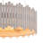 6-Light Costal Adjustable White Drum Pendant Light