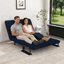 Fauteuil convertible 71,6 po pour 2 personnes avec dossier et coussin réglables, canapé-lit 71,6 po pour salon, chambre et bureau