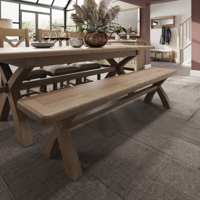 Harringworth 2.0m Cross Leg Dining Bench
