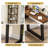 Tan+Black Rectangular Solid Wood+Iron desk-1601704808-1601704813