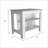 Kitchen Island with 3 Shelves, Four Legs | Ibiza Marble | Rectangular -123021521