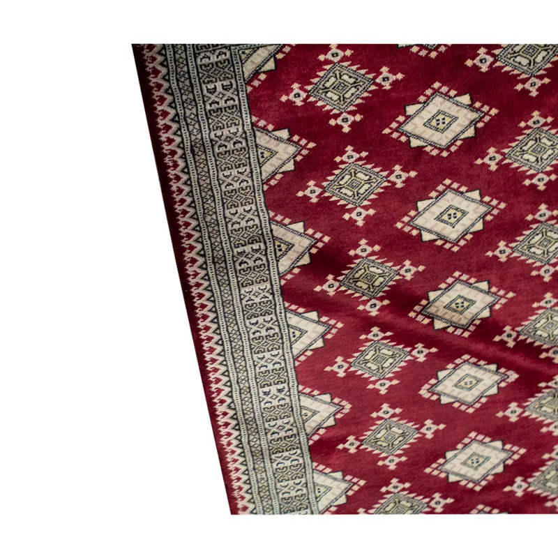 Tapis beige noué à la main de haute qualité