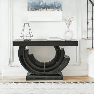 Console en verre à miroir 47,9 "avec diamant 3C Crush