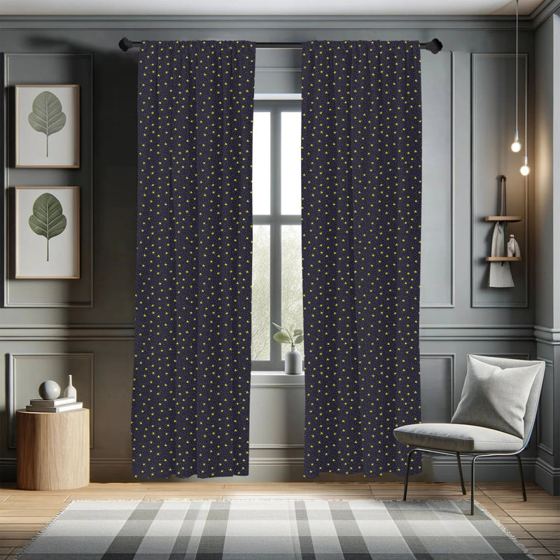 Panneaux de rideaux semi-transparents avec passe-tringle, 28 po x 63 po
