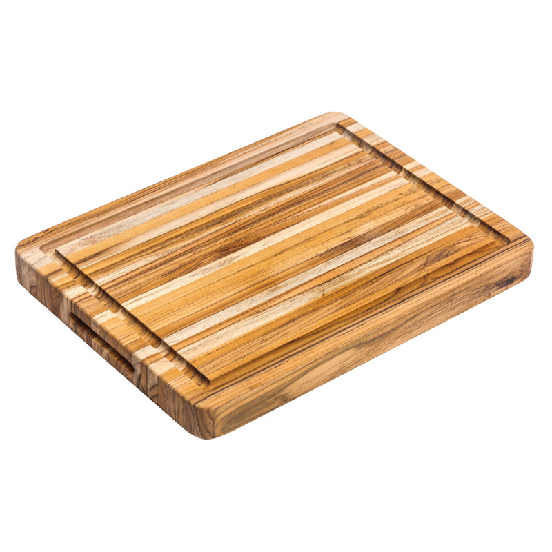 Teak Solid Wood Cutting Board, 12" W x 16" L